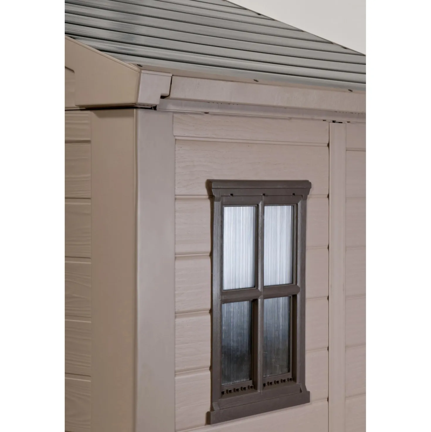 Casetta da giardino in resina Keter Factor sp. 16 mm beige 4,67 m²