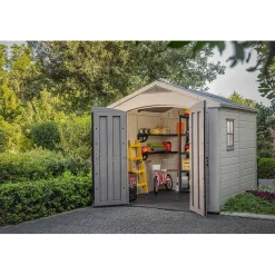 Casetta da giardino in resina Keter Factor sp. 16 mm beige 4,67 m²
