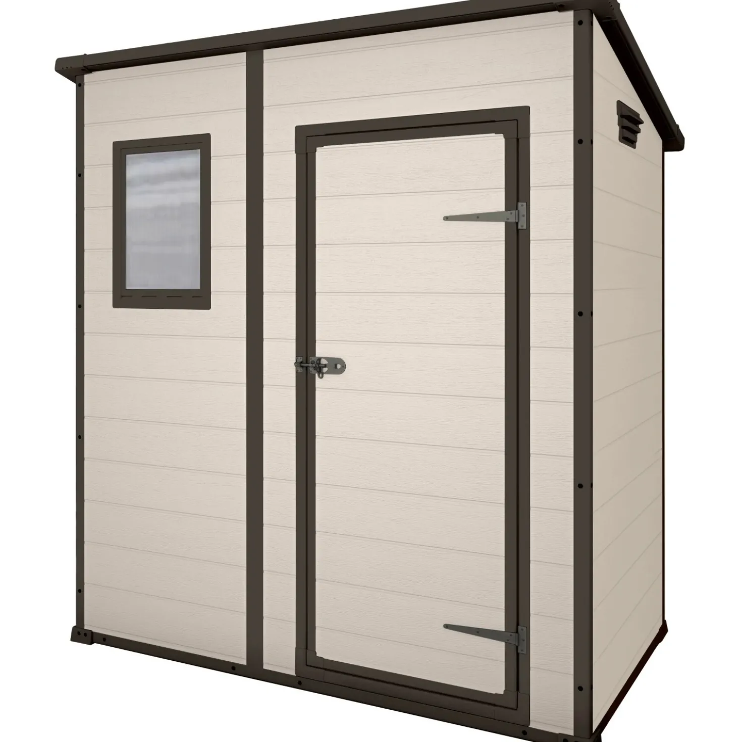 Casetta da giardino in resina Keter Manor Pent sp. 16 mm beige 3,38 m²
