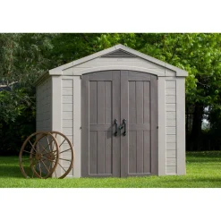 Casetta da giardino in resina Keter Factor sp. 16 mm beige 8,1 m²