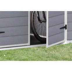 Casetta da giardino in resina Keter Manor sp. 16 mm 185x152x226 cm grigio