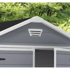 Casetta da giardino in resina Keter Manor sp. 16 mm 185x152x226 cm grigio