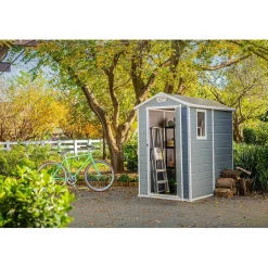 Casetta da giardino in resina Keter sp. 16 mm grigio 2,17 m²