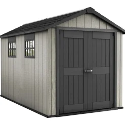 Casetta da giardino in resina Keter Oakland sp. 20 mm grigio 7,18 m²