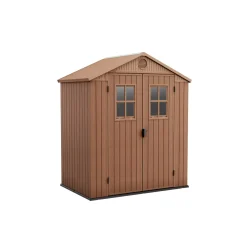 Casetta da giardino in resina Keter Darwin 6x4 sp. 16 mm marrone 2,3 m²