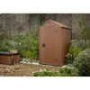 Casetta da giardino in resina Keter Darwin sp. 16 mm marrone 1,4 m²