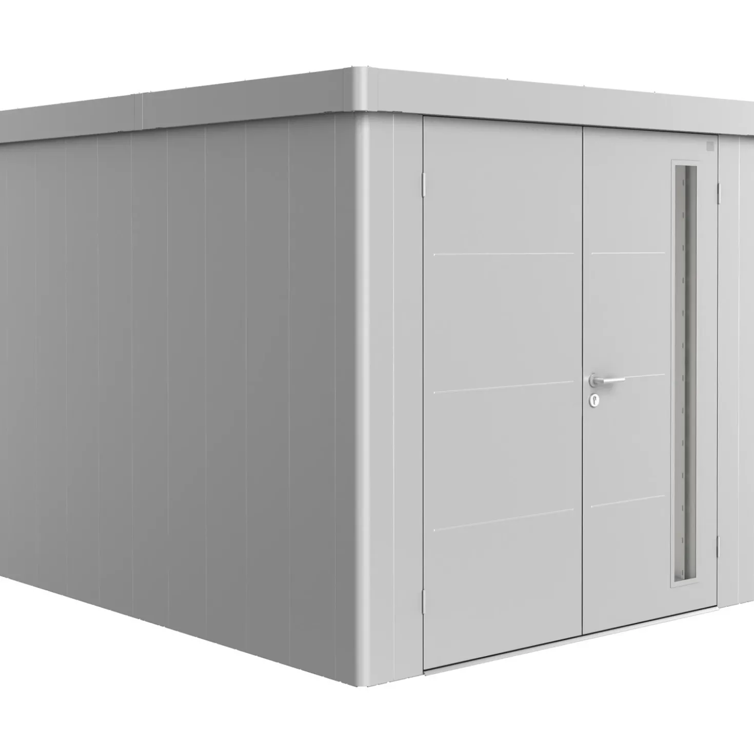 Casetta da giardino Neo 3B Argento metal. 200x167 cm 2 porte
