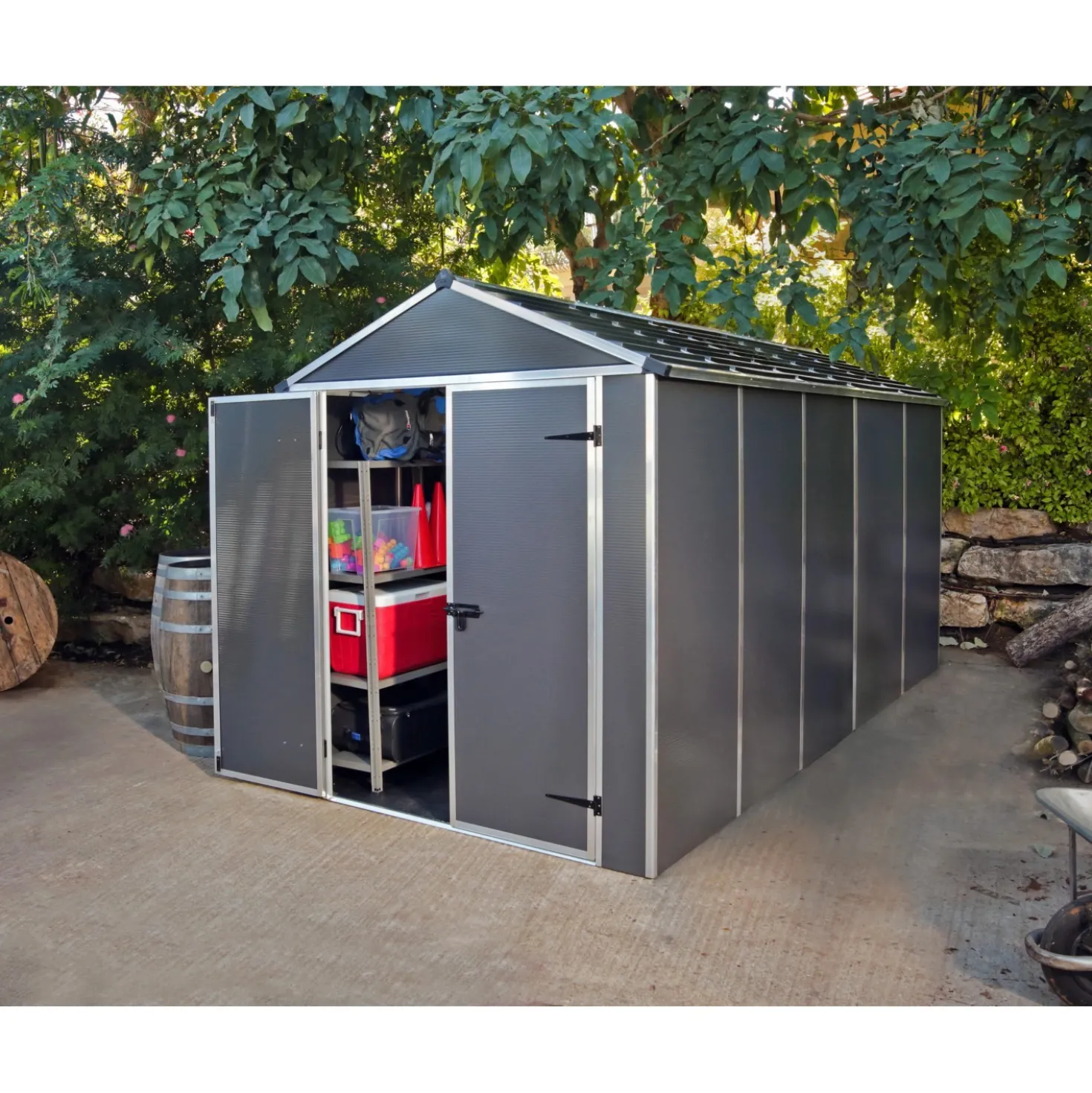 Casetta da giardino Rubicon sp 10 mm H217xL378,6xP185 cm