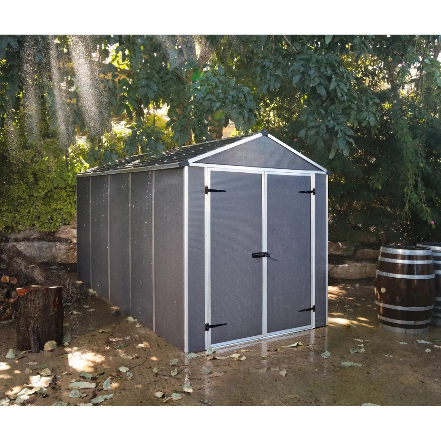 Casetta da giardino Rubicon sp 10 mm H217xL378,6xP185 cm