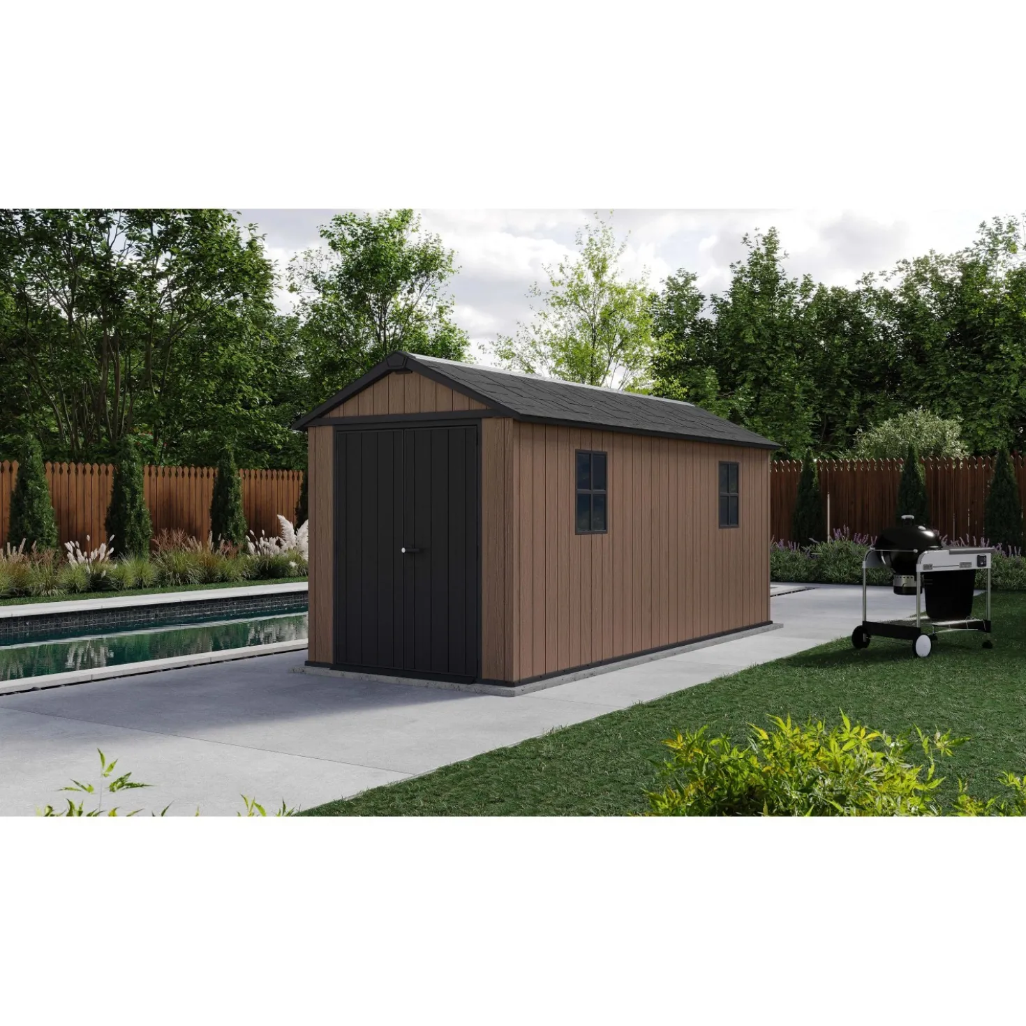 Casetta in resina Keter Newton + 7515/1575 marrone 9 m²