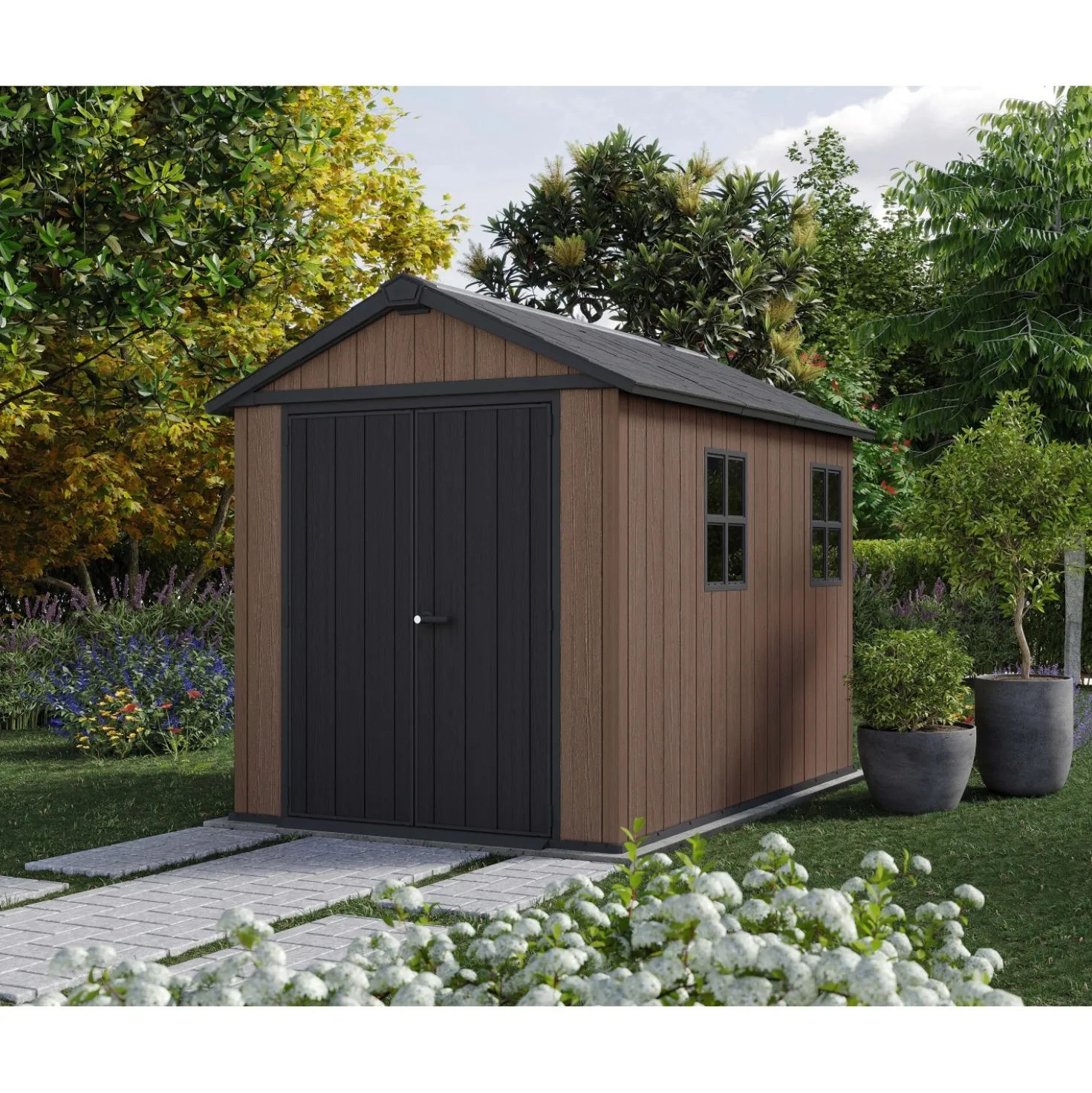 Casetta in resina Keter Newton + 759/975 marrone 5,2 m²