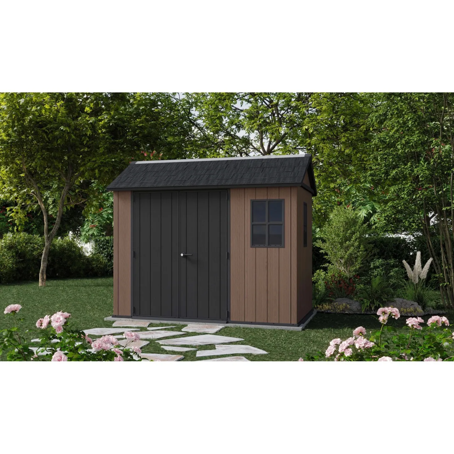 Casetta in resina Keter Newton + 759/975 marrone 5,2 m²