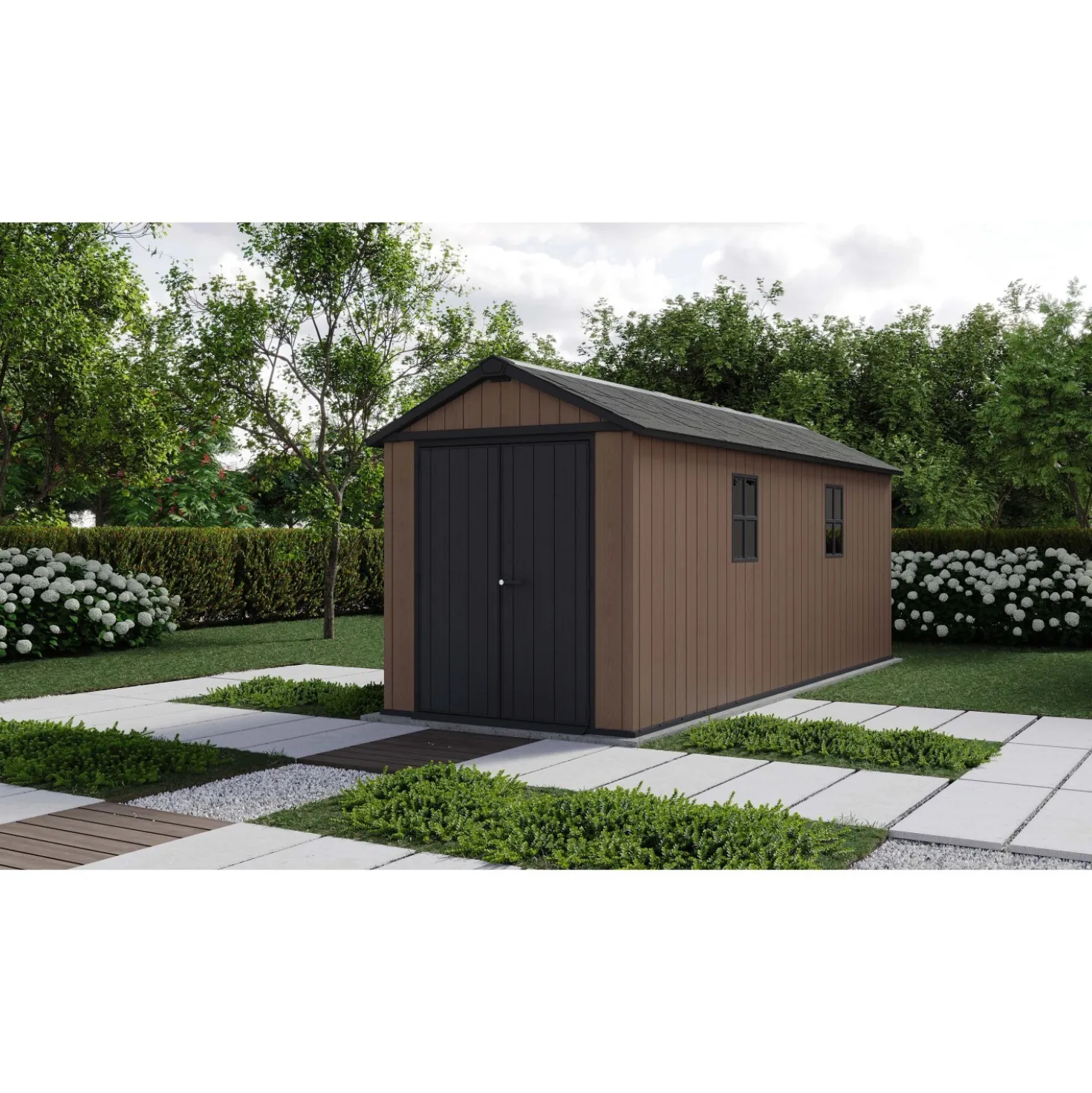 Casetta in resina Keter Newton + 7517/1775 marrone 10,3 m²