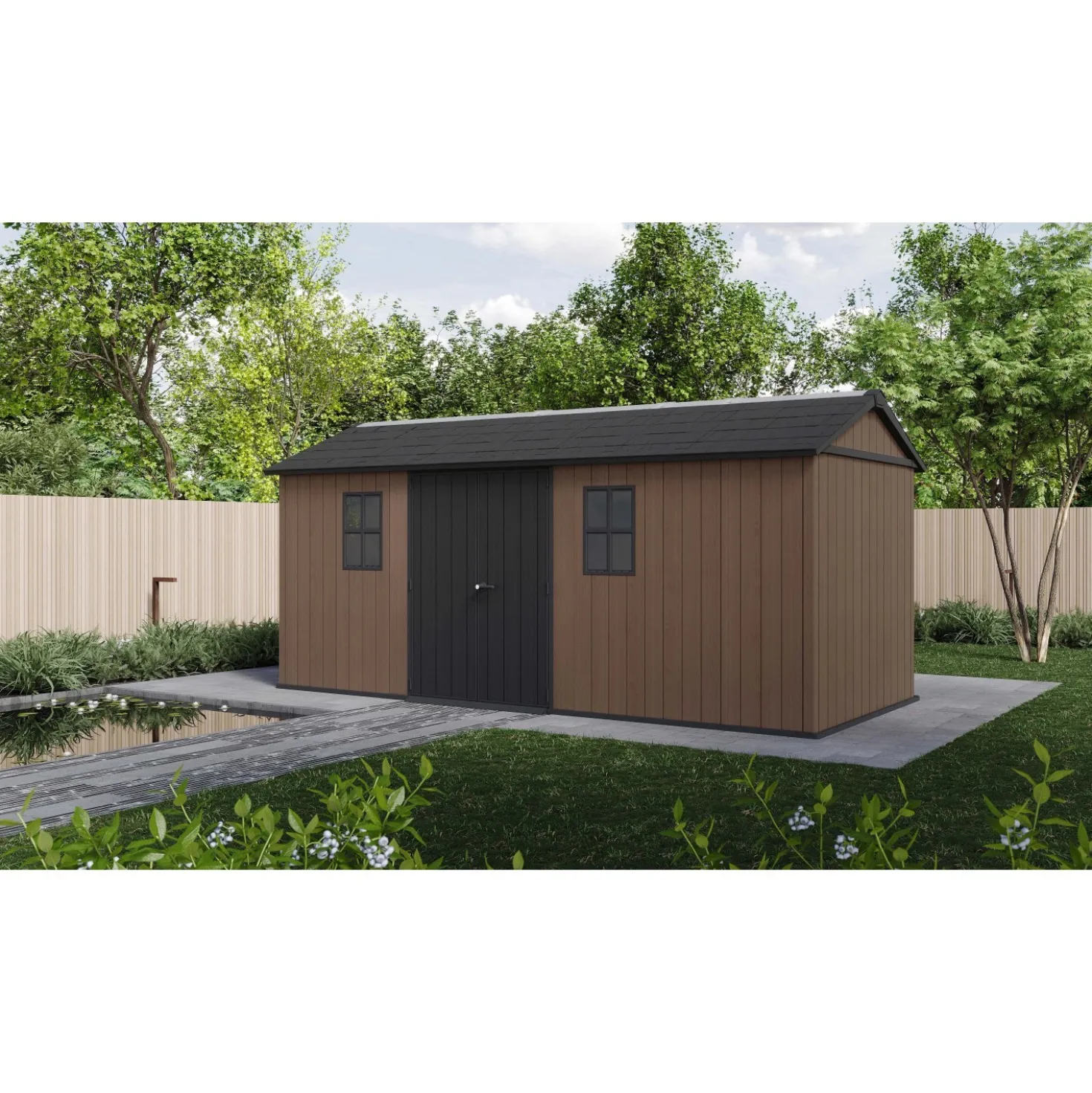 Casetta in resina Keter Newton + 7517/1775 marrone 10,3 m²