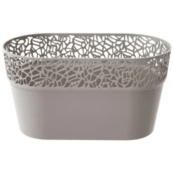 Cassetta Naturo colore tortora in plastica 27,5 cm