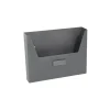 Cassetta porta pubblicità in acciaio verniciato 255x340x50 mm grigio
