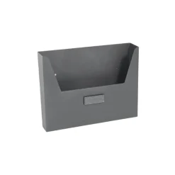 Cassetta porta pubblicità in acciaio verniciato 255x340x50 mm grigio
