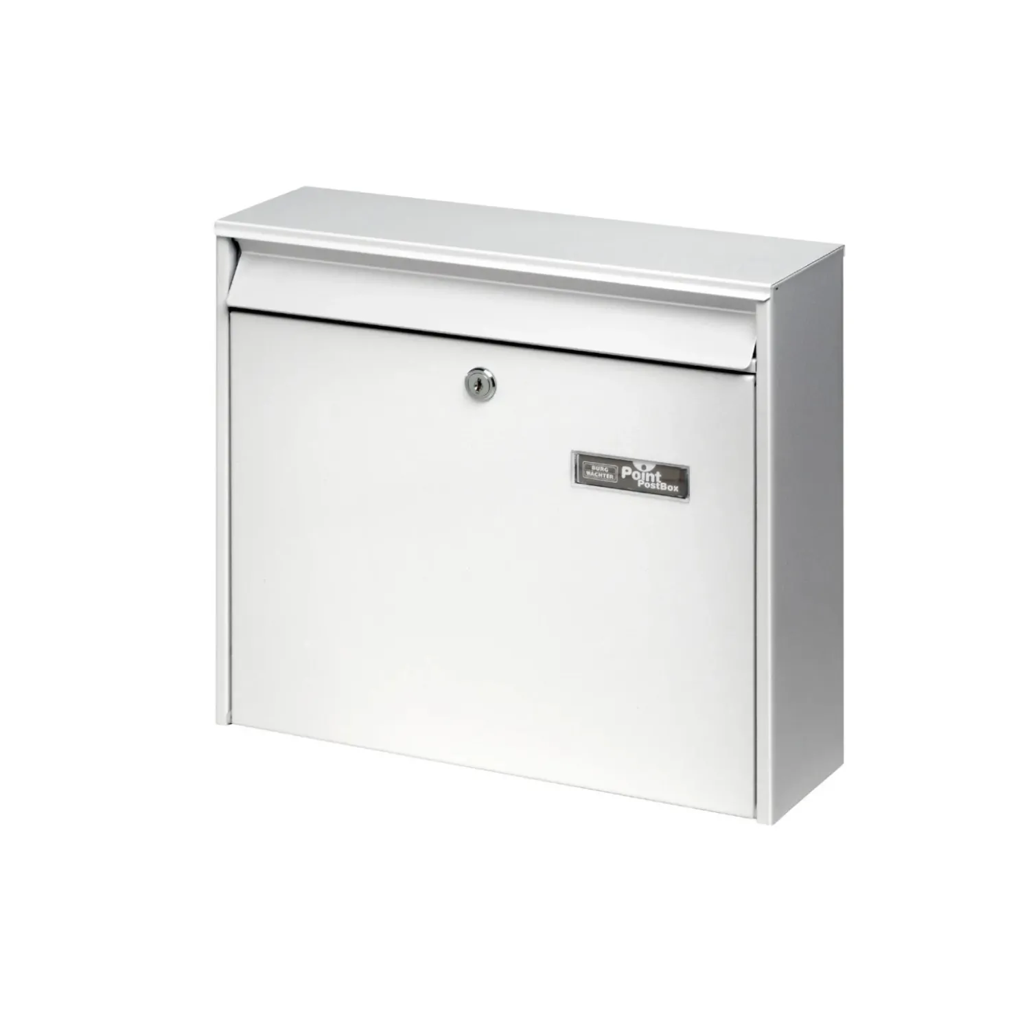Cassetta postale in acciaio zincato Mail bianco