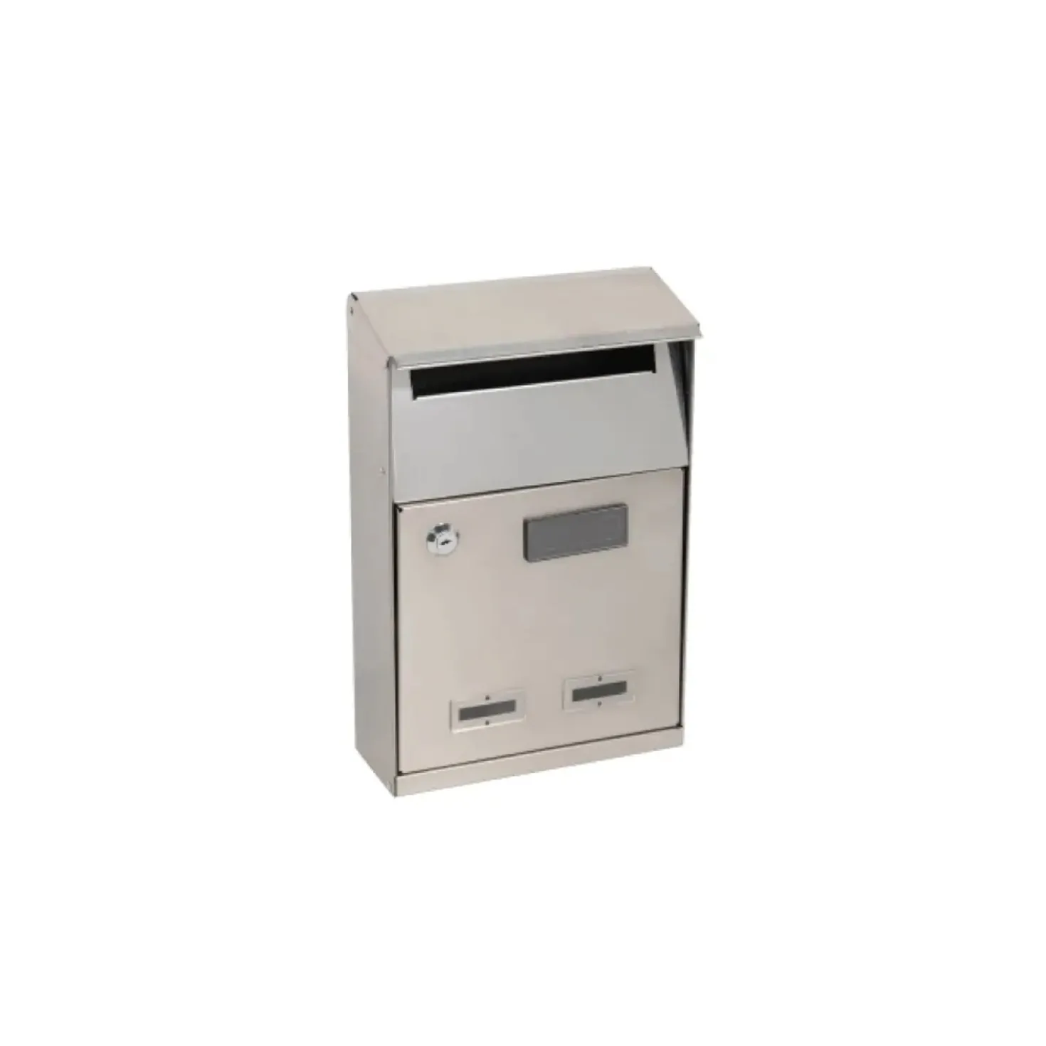 Cassetta postale in acciaio Inox 210x320x90 mm grigio