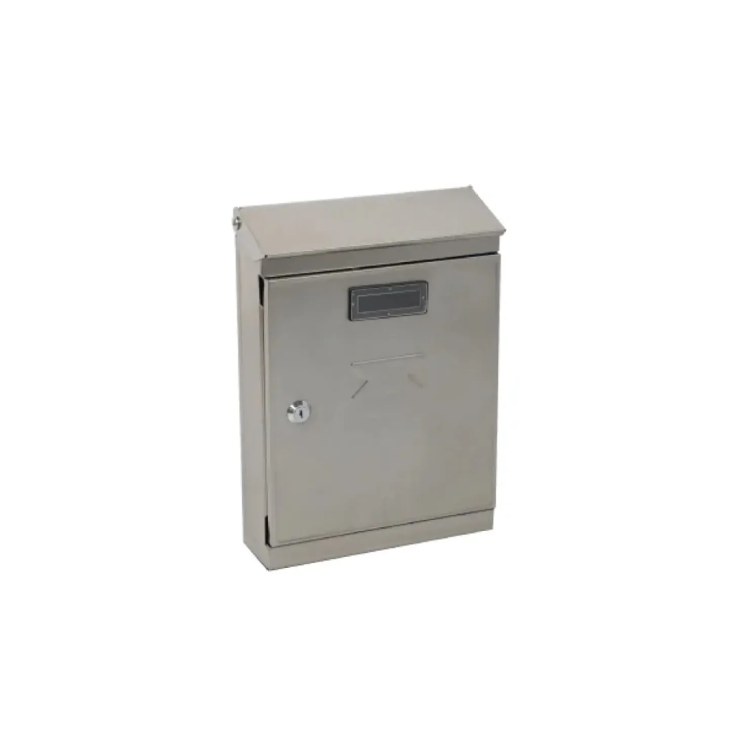 Cassetta postale in acciaio Inox 220x320x80 mm grigio