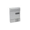 Cassetta postale in lamiera Cubby 200x300x60 mm argento