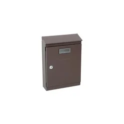 Cassetta postale in lamiera Missive 220x320x80 mm marrone