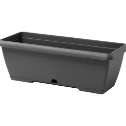 Cassetta Terrae con sottocassetta in plastica 50x20x16,7 cm grigio fumo