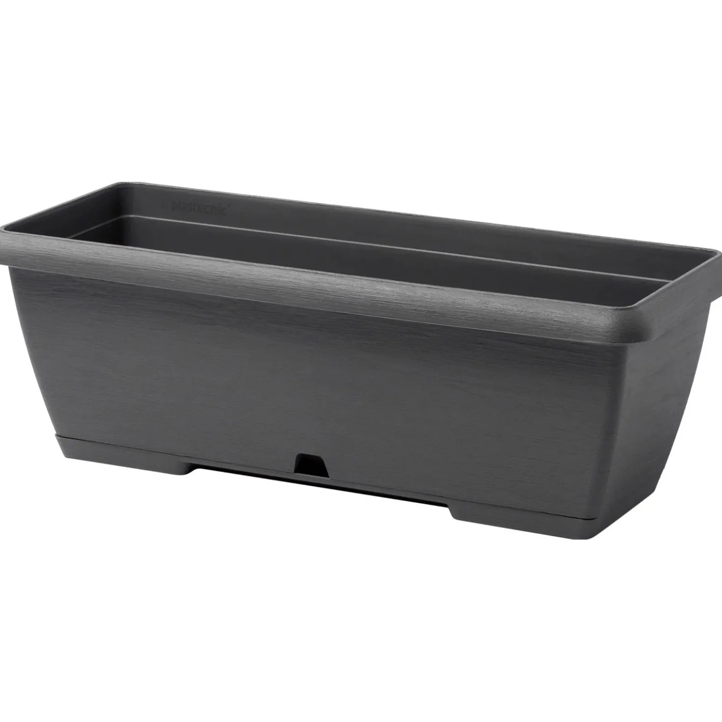 Cassetta Terrae con sottocassetta in plastica 50x20x16,7 cm grigio fumo