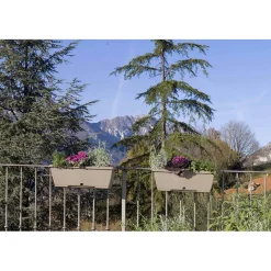 Cassetta Terrae con sottocassetta in plastica 40x20x16,7 cm beige scuro