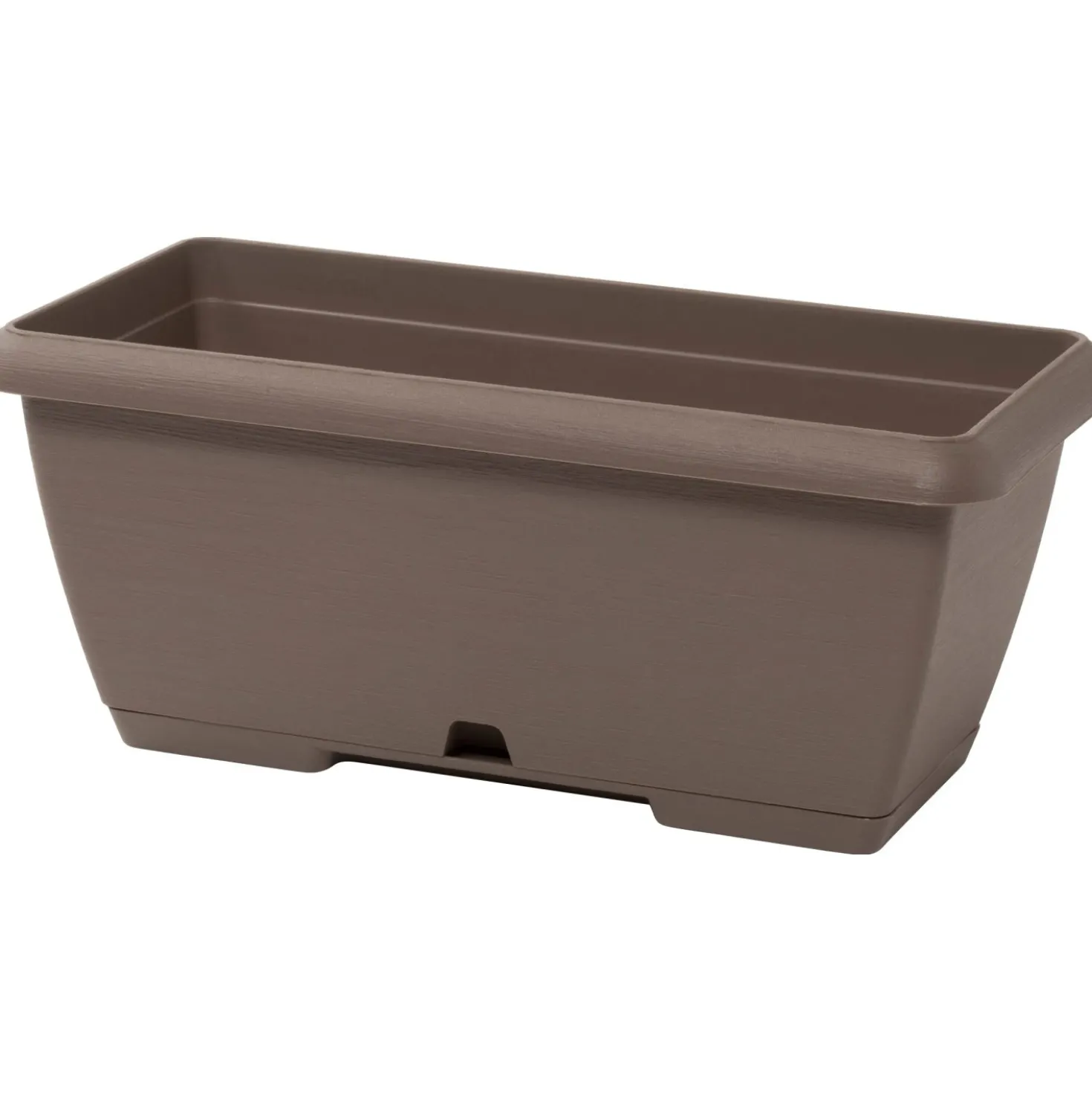 Cassetta Terrae con sottocassetta in plastica 50x20x16,7 cm beige scuro
