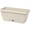 Cassetta Terrae con sottocassetta in plastica 60x20x16,7 cm bianco pietra