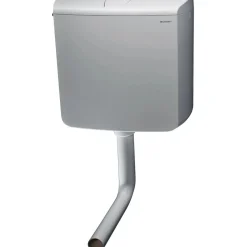 Cassetta WC di scarico Geberit con tasto stop in plastica bianco
