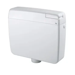 Cassetta WC di scarico Smart pulsante ad angolo Start&Stop bianco