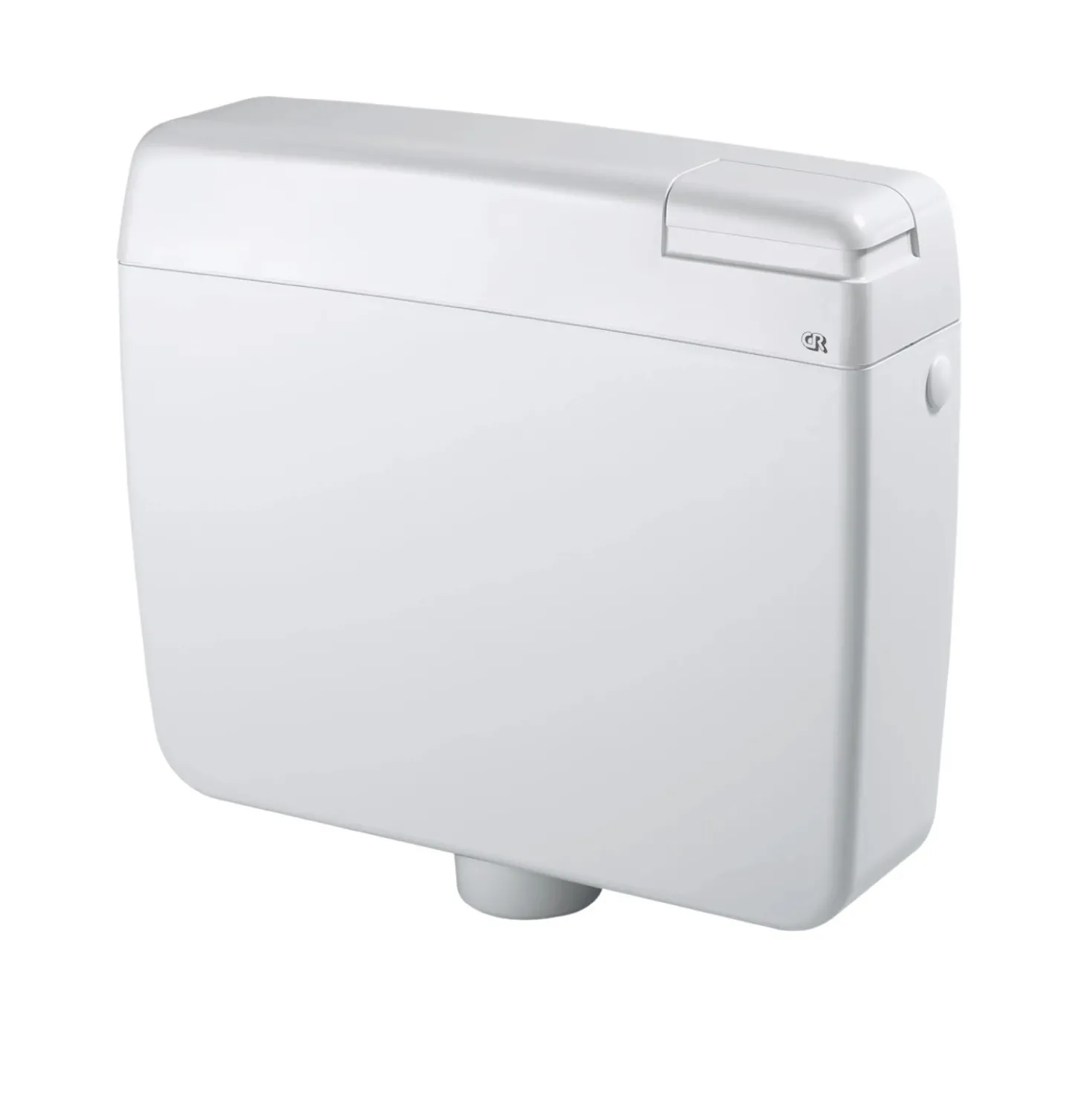 Cassetta WC di scarico Smart pulsante ad angolo Start&Stop bianco