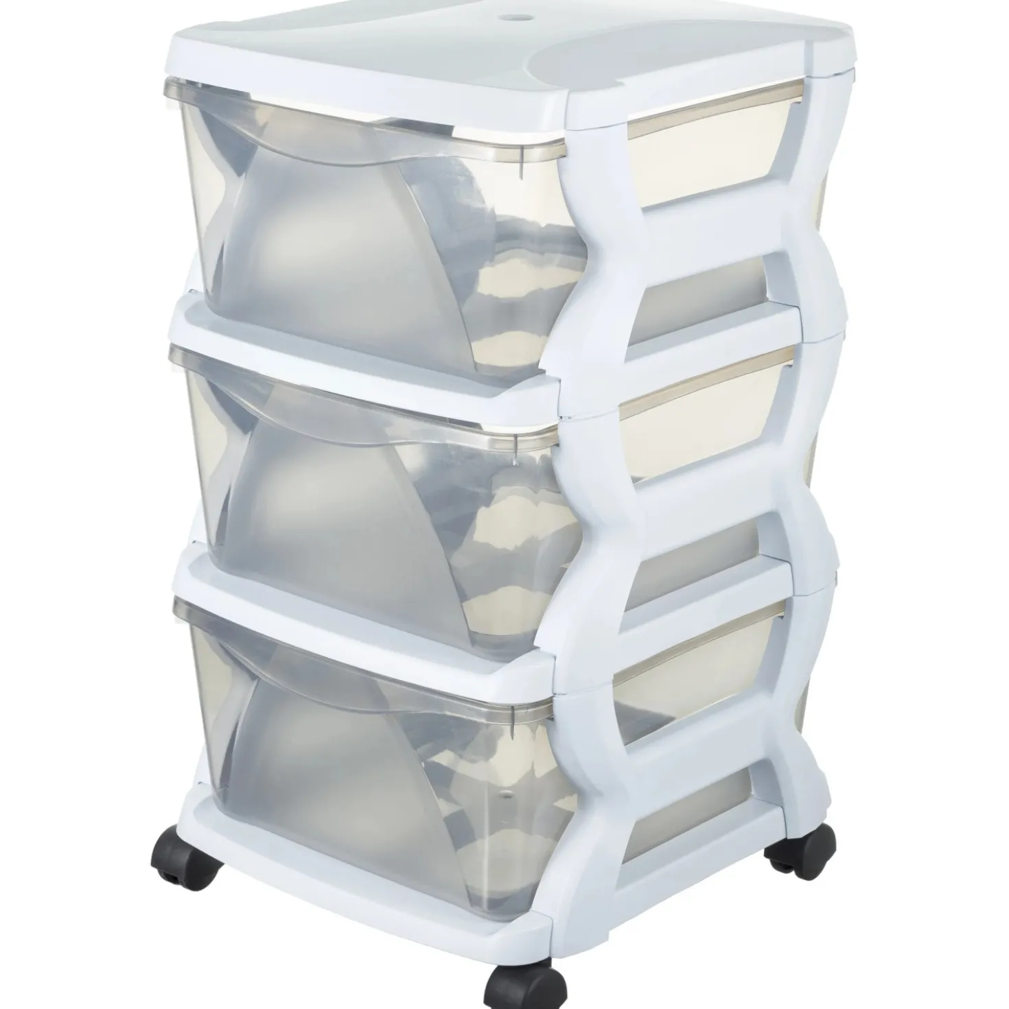 Cassettiera 3 cassetti Bama 36x40x62 cm bianco