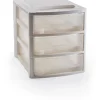 Cassettiera 3 cassetti Midi Empire 27x36x30 cm avorio