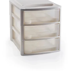 Cassettiera 3 cassetti Midi Empire 27x36x30 cm avorio
