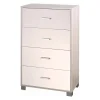 Cassettiera in kit 4 cassetti Sarmog 112x70x41 cm olmo/bianco