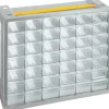 Cassettiera porta minuteria Poker 42 grigio e trasparente