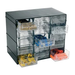 Cassettiera porta minuteria 15 scomparti 19x22,8x14 cm