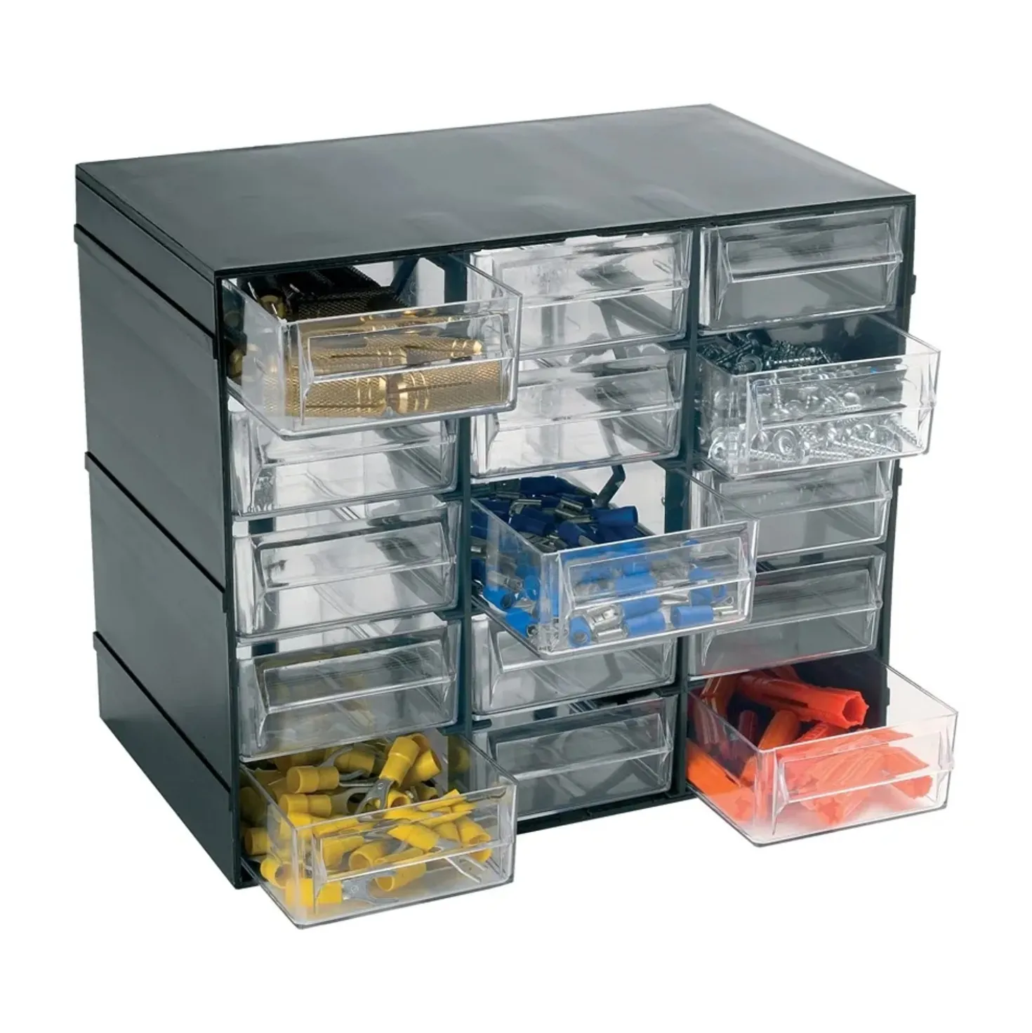 Cassettiera porta minuteria 15 scomparti 19x22,8x14 cm