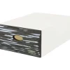 Cassetto in plastica Qbox Wave grafite 28x15x40 cm