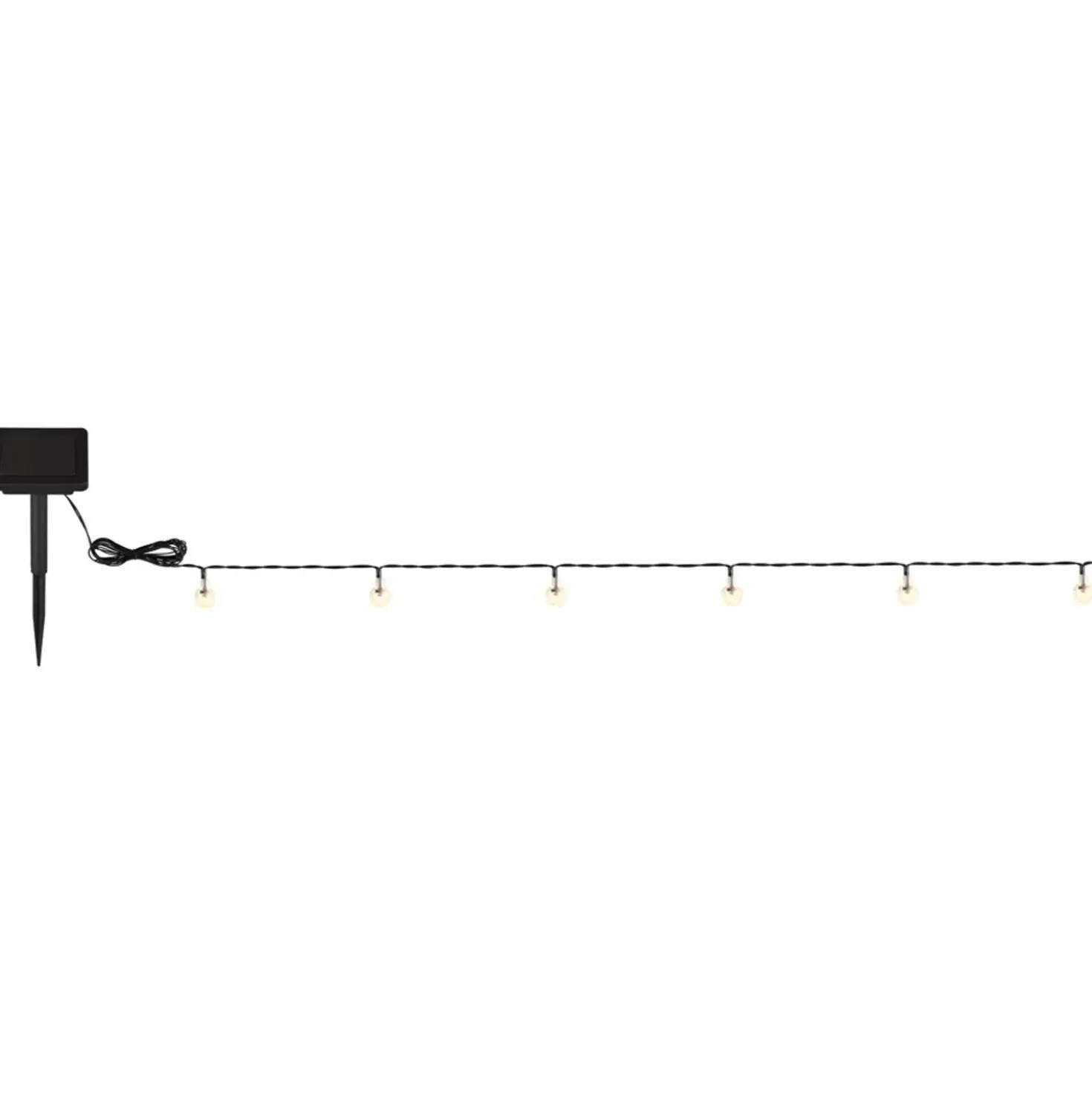 Catena luminosa solare 20 LED 2700 K 2,8 m