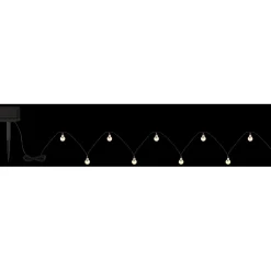Catena luminosa solare 20 LED 2700 K 2,8 m