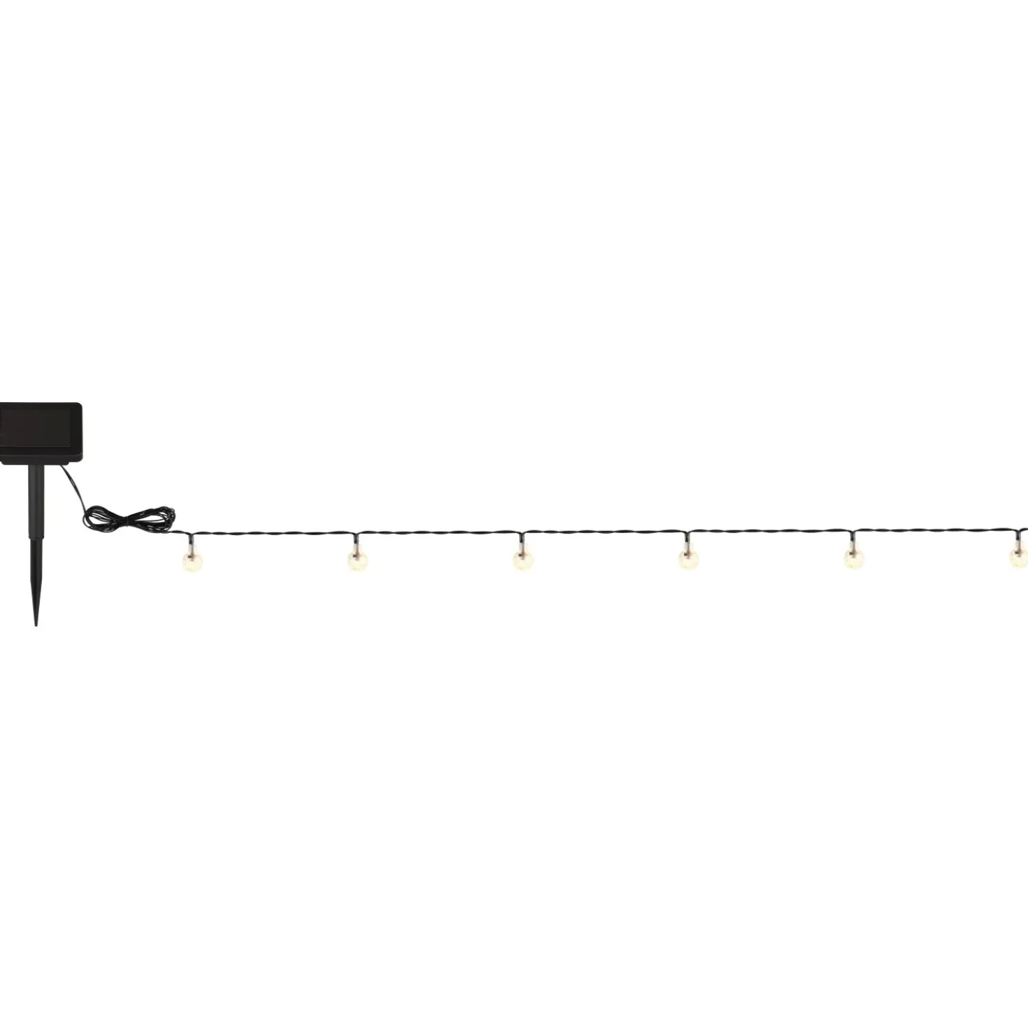 Catena luminosa solare 20 LED 2700 K 2,8 m