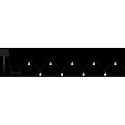 Catena luminosa solare 20 LED 2700 K 2,8 m