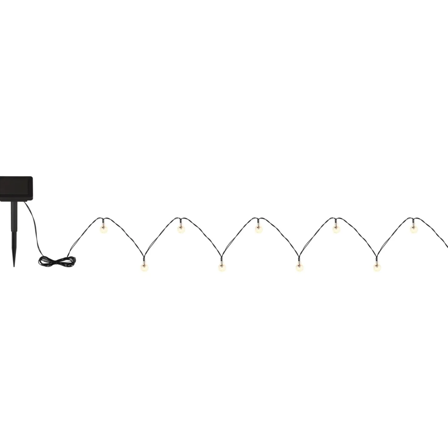 Catena luminosa solare 20 LED 2700 K 2,8 m