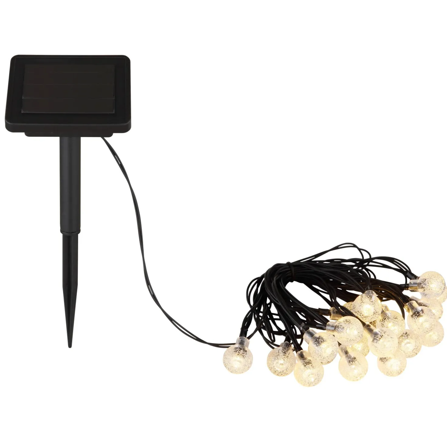 Catena luminosa solare 20 LED 2700 K 2,8 m