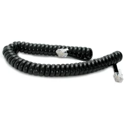 Cavo cornetta telefono RJ10 4p/2C a spirale 2 m nero