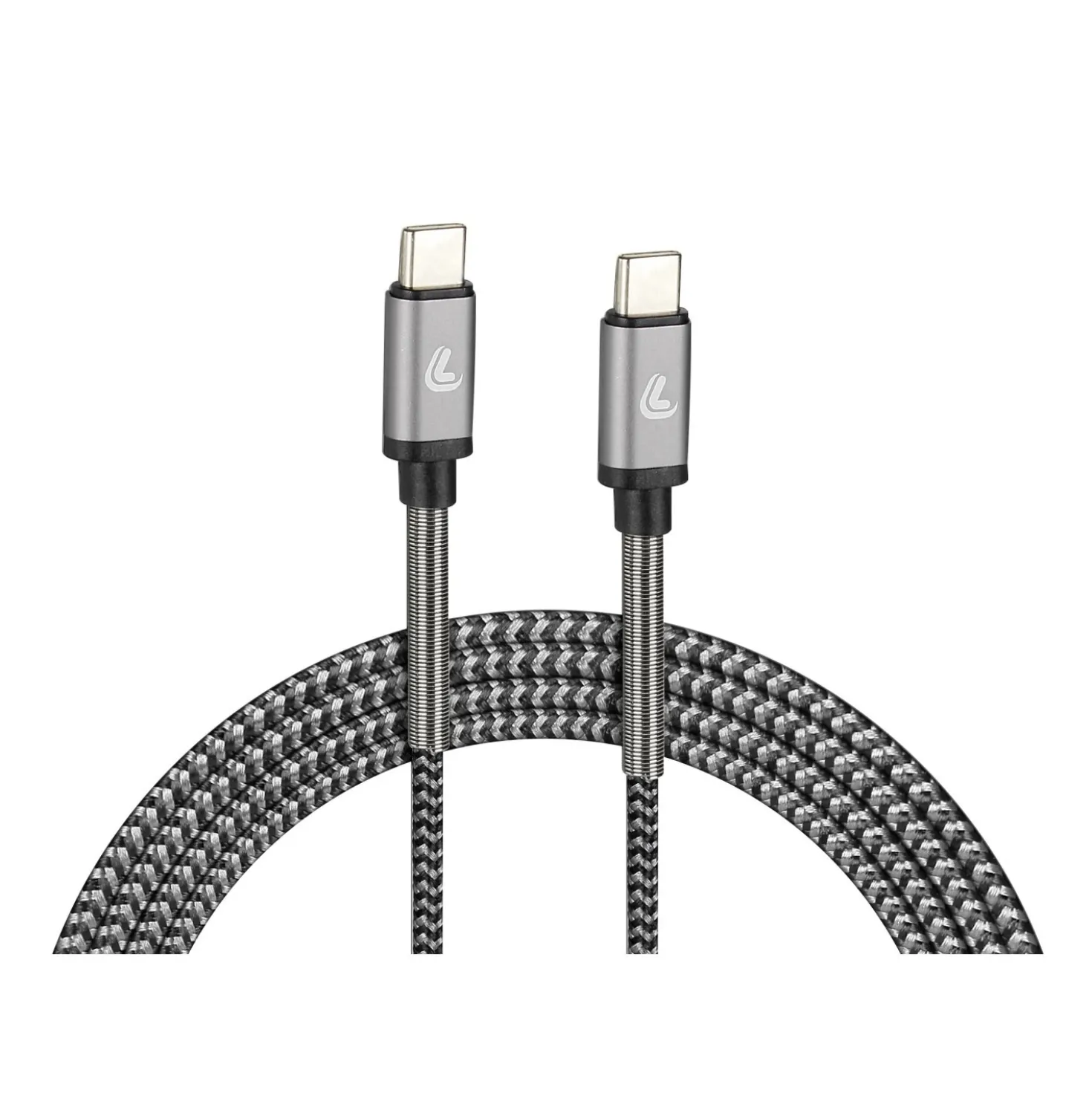 Cavo da Usb Type-C a Type-C ultra resistente 200 cm nero/grigio